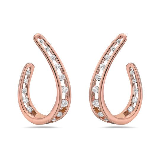 Charles Krypell Floating Diamond Arch Earring