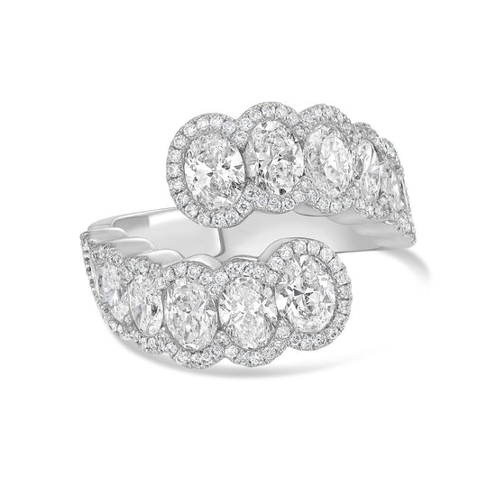 Charles Krypell Diamond Oval Bypass Ring