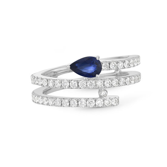 Charles Krypell Diamond Coil Ring