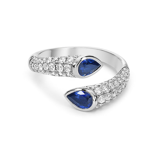 Charles Krypell Pavé Reflection Bypass Ring