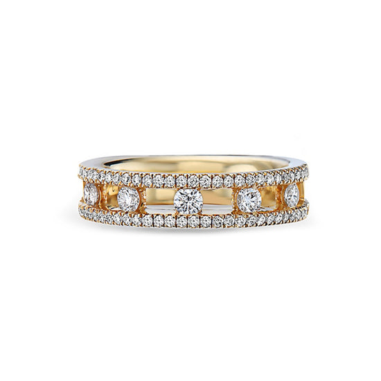 Charles Krypell Floating Diamond Band Ring