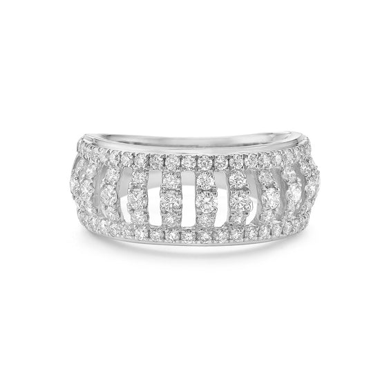 Charles Krypell Diamond Birdcage Band Ring