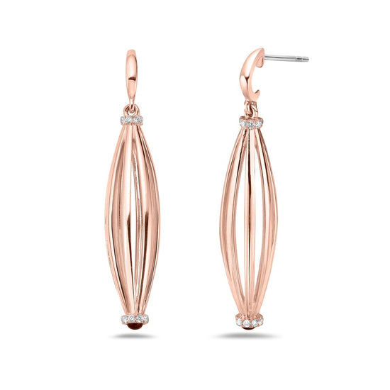 Charles Krypell Graduated Barrel Birdcage Earring