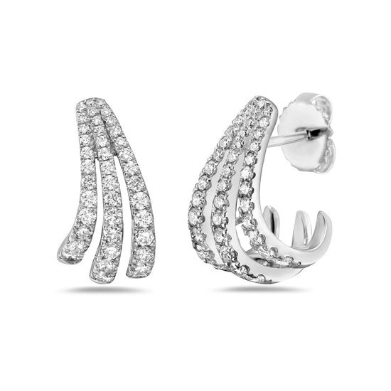 Charles Krypell Swoop Diamond Birdcage Earring