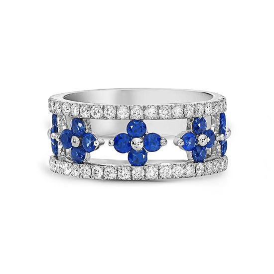 Charles Krypell Floating Clover Band Ring