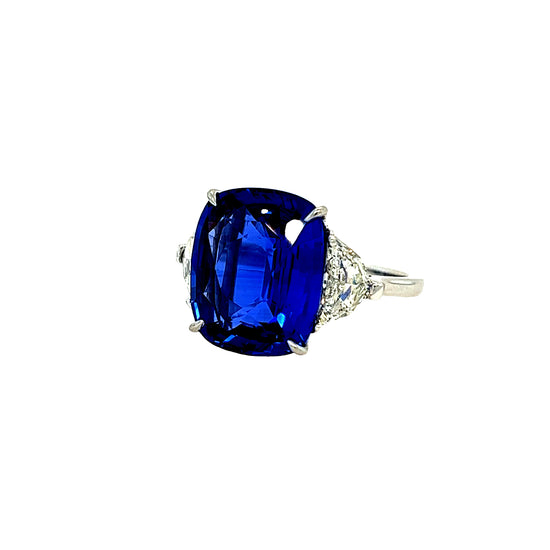 15CT Sapphire and Diamond Ring
