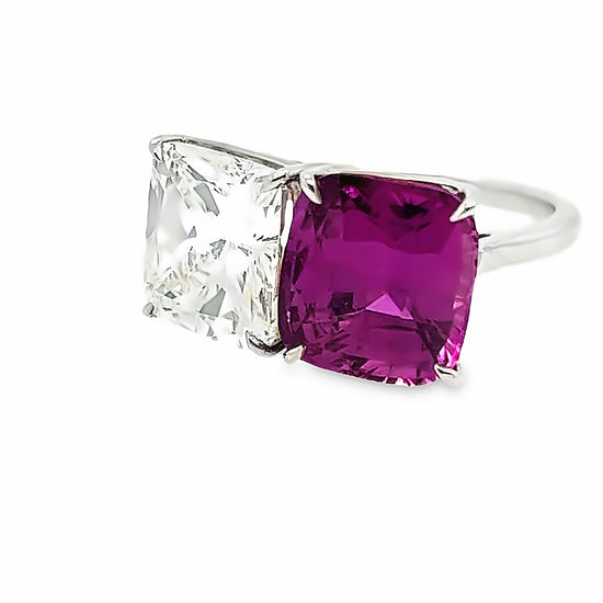 Piranesi Purple Sapphire and Diamond Ring