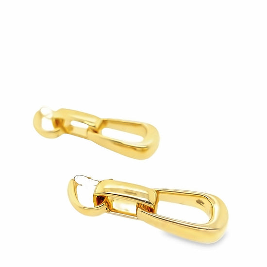 18KT Elongated Chain Earrings