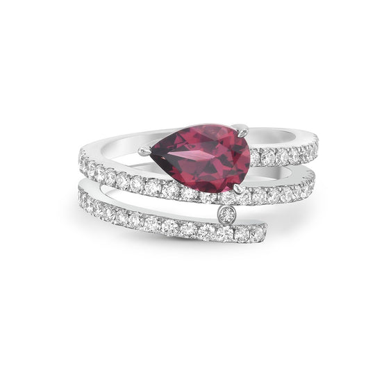 Charles Krypell Aquamarine Coil Ring