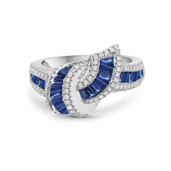 Charles Krypell Baguette Embrace Ring