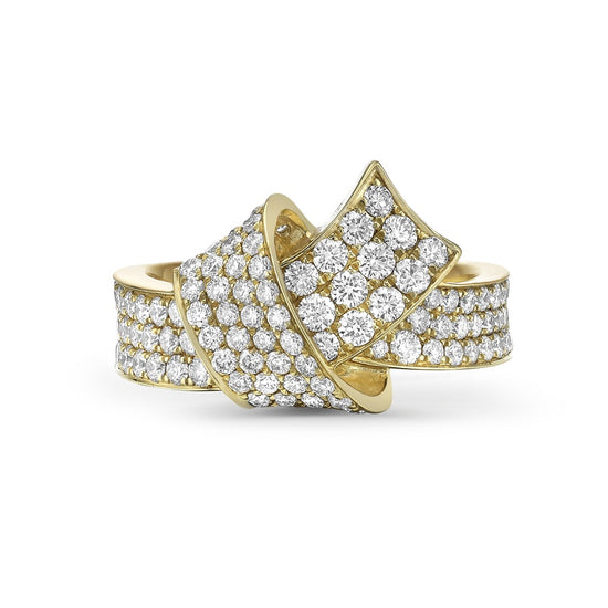 Charles Krypell Pavé Embrace Baguette Ring