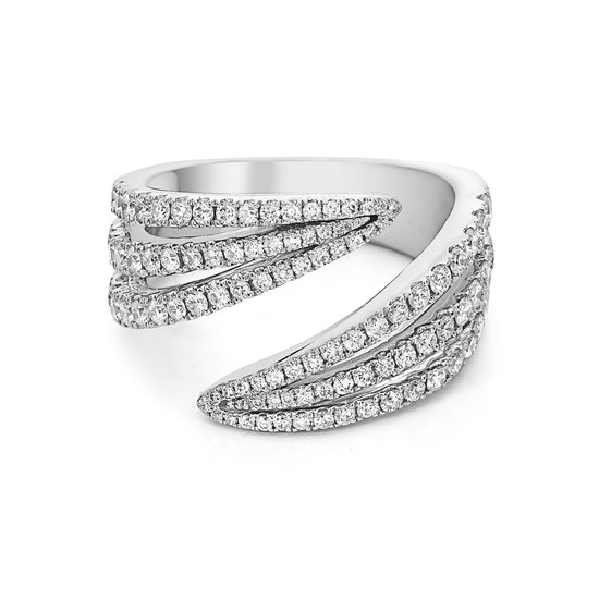 Charles Krypell Double Edge Diamond Ring