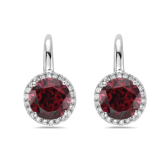 Charles Krypell Round Morganite Drop Earrings