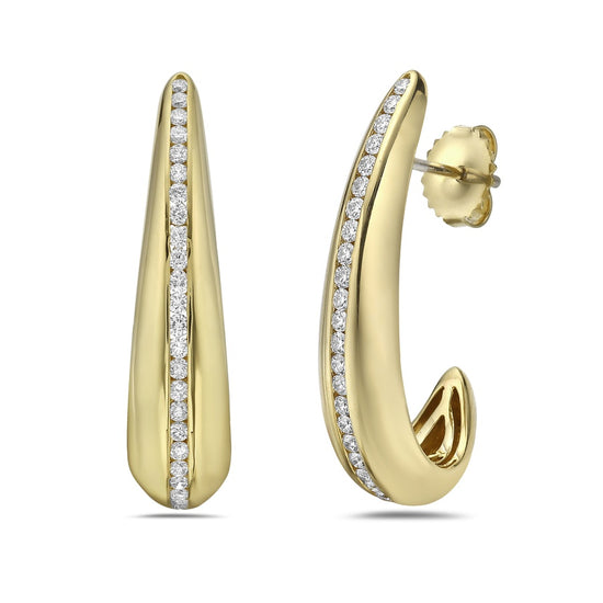 Charles Krypell Chanel Set Diamond Earrings