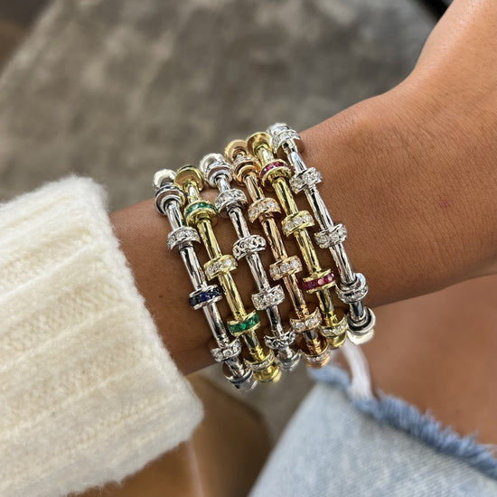 Charles Krypell Signature Station Tube Bracelet