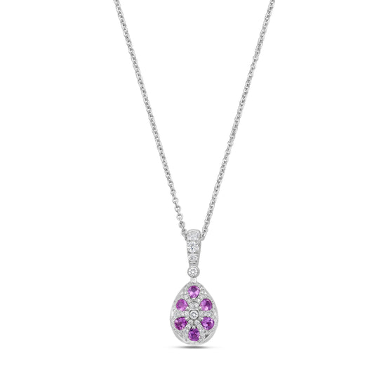 Charles Krypell Pink Sapphire Starburst Interchangeable Pendant