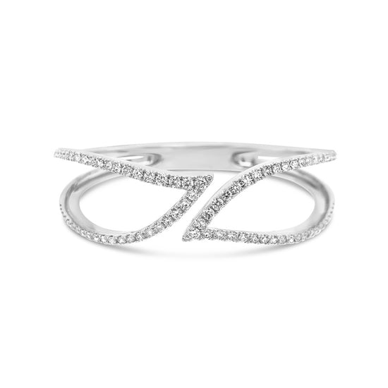 Charles Krypell Double Leaf Diamond Cuff