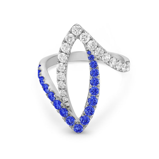 Charles Krypell Stencil Marquise Shape Ring
