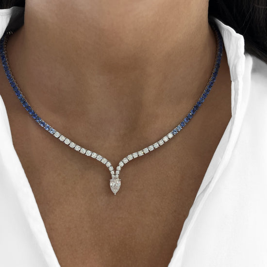 Ombre Hourglass Necklace