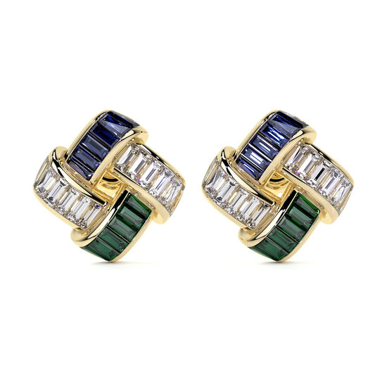 Charles Krypell Signature Basket Weave Earrings (Small Version)