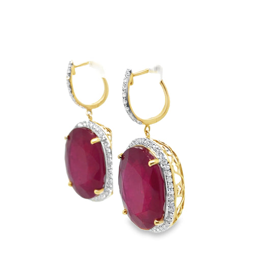 Ruby Drop Earrings