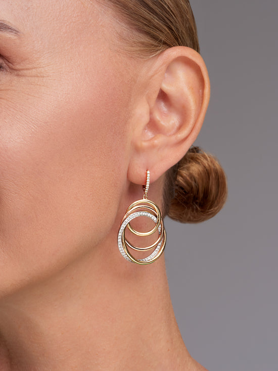 Triple Eternity Earrings