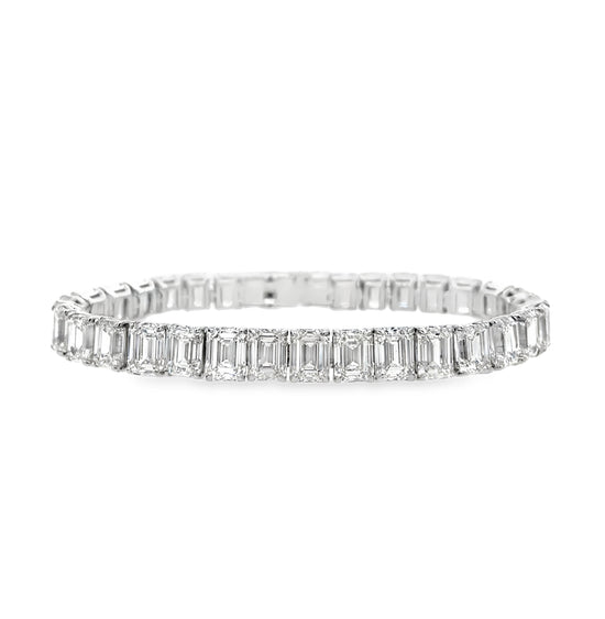 Emerald Cut Diamond Bracelet
