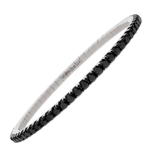 4.90 CT Black Diamond Stretch Tennis Bracelet
