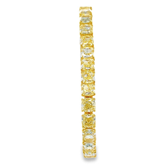 Radiant Yellow Diamond Bangle