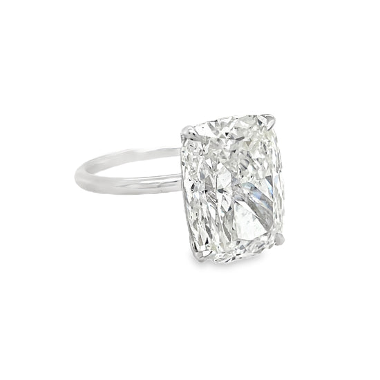 10CT Cushion Cut Diamond Solitaire Ring