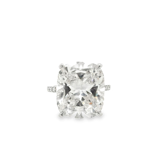 11CT Cushion Cut Diamond Ring