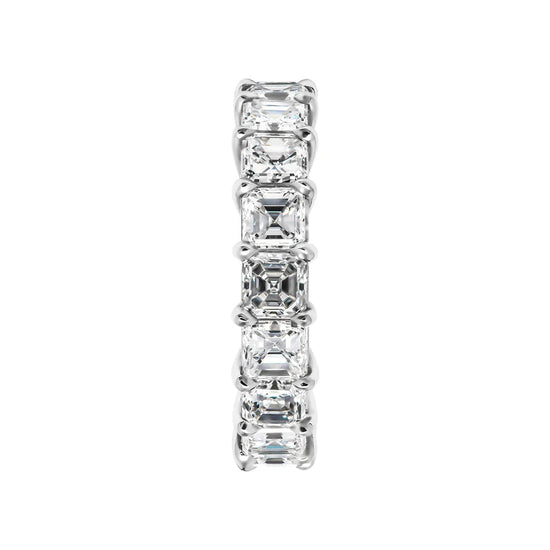 Asscher Natural Diamond Eternity Ring