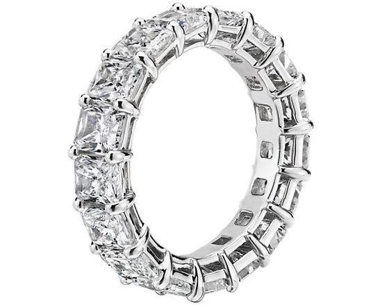 6.91CT Radiant Diamond Eternity Ring