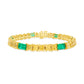 Fancy Yellow Diamond and Emerald Bracelet