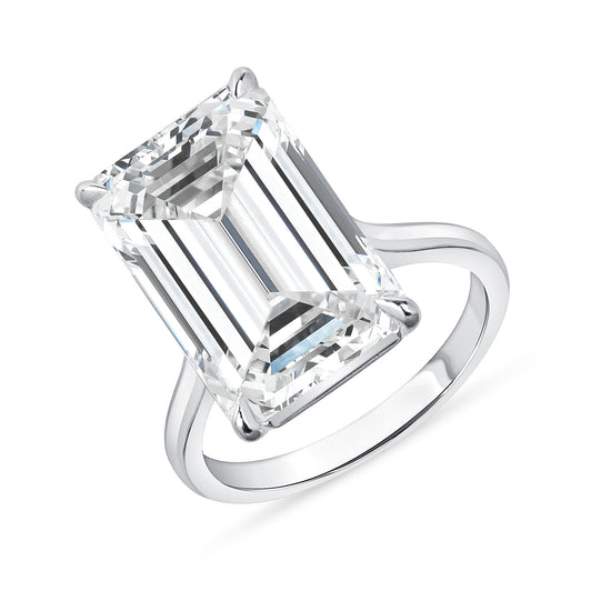 Emerald Cut Diamond Solitaire Ring