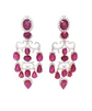 Ornate Ruby and Diamond Earrings