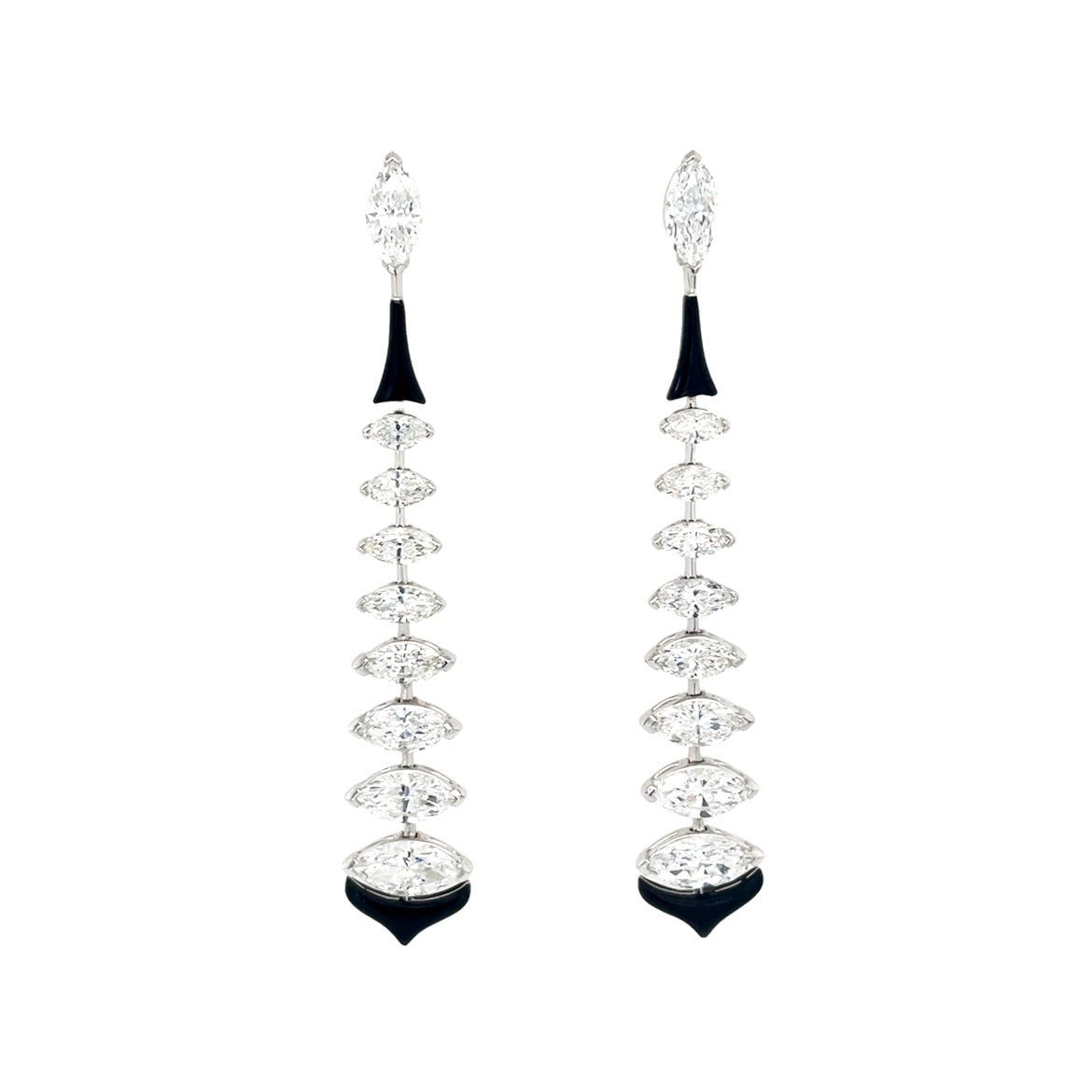 Etho Maria Diamond and Black Ceramic Drop Earrings – Brandon