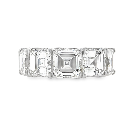 Asscher Cut Diamond Eternity Ring