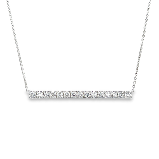 The White Bar Necklace