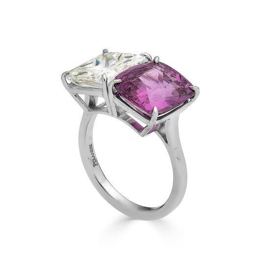 Piranesi Purple Sapphire and Diamond Ring