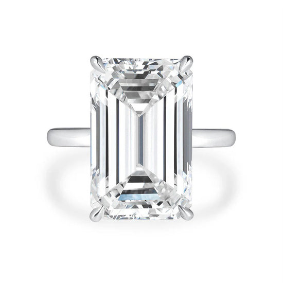 Emerald Cut Diamond Solitaire Ring