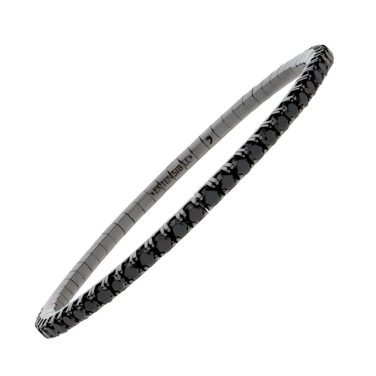 4.90 CT Black Diamond Stretch Tennis Bracelet