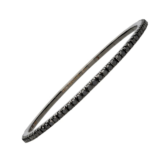 2.60CT Black Diamond Stretch Tennis Bracelet