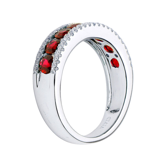 Round-Cut Ruby Ring