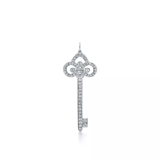 Vintage Tiffany Diamond Key Pendant