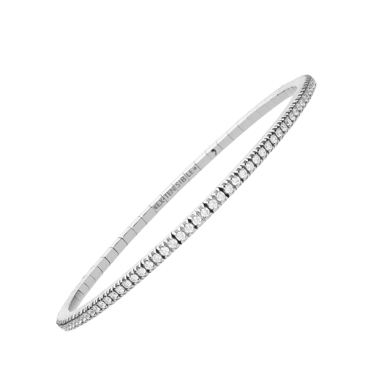 1.20 CT Diamond Stretch Tennis Bracelet White Gold
