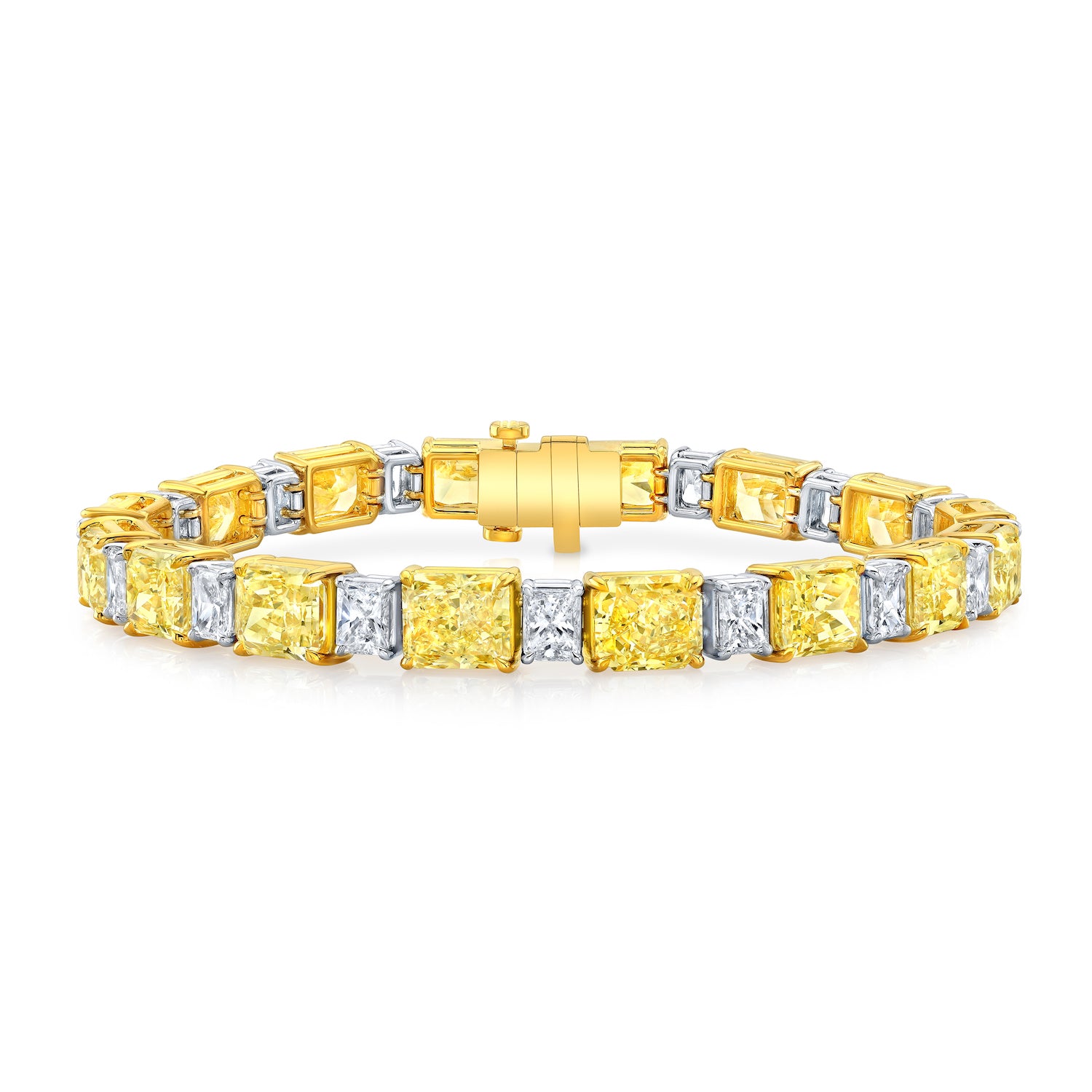Fancy yellow diamond bracelet Clearance
