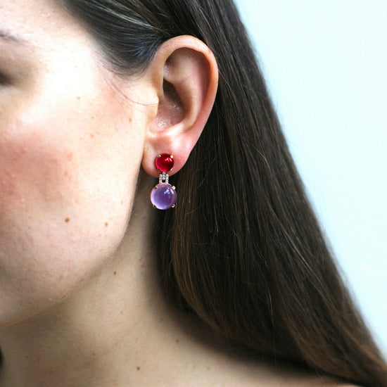 and Garnet Earrings