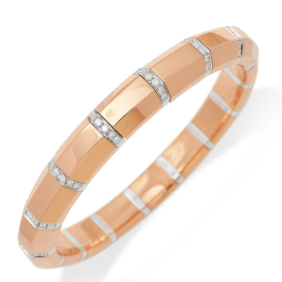 Picchiotti Xpandable™ 1.22CT Diamond Gold Accent Panel Bracelet in Two-Tone Gold