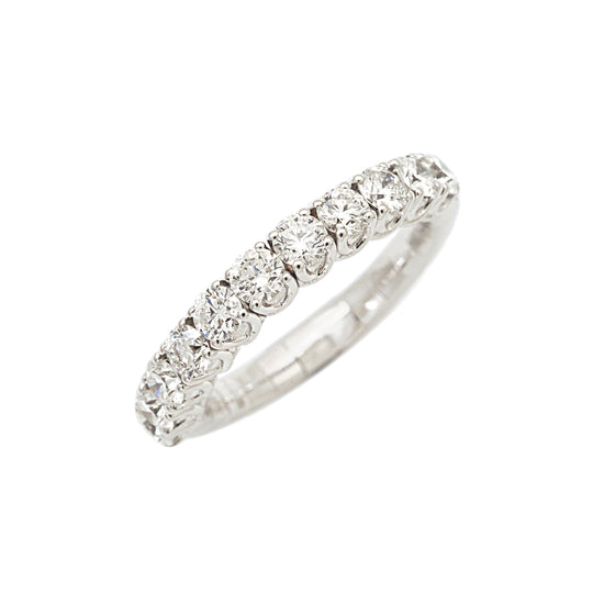 Picchiotti 1.06CT Xpandable™ Round Cut Half Way Eternity Ring